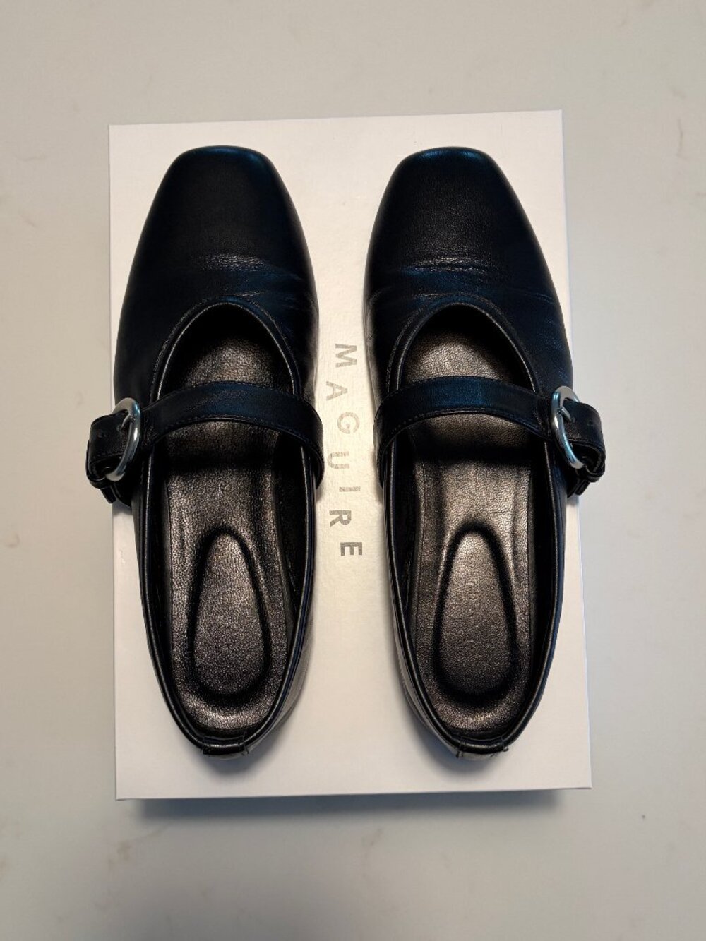MAGUIRE Aveiro Leather Mary Jane Ballerina